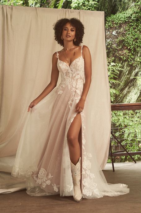 Brautkleid Boho Glam