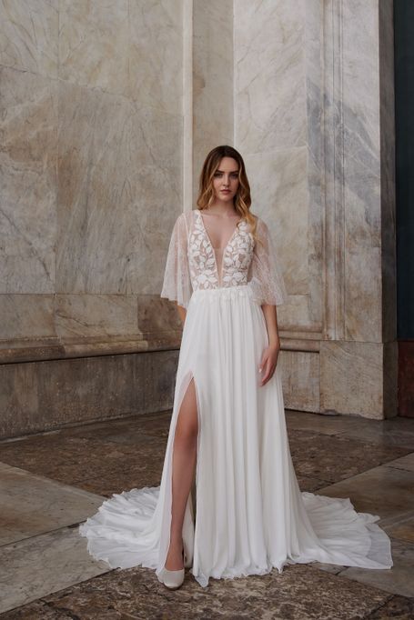 Chiffon Brautkleid 